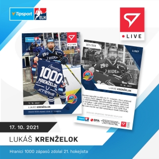21-22 Tipsport Extraliga - Lukáš KRENŽELOK L-027 x/74