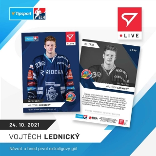 21-22 Tipsport Extraliga - Vojtěch LEDNICKÝ L-030 x/62