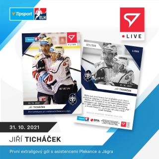 21-22 Tipsport Extraliga - Jiří TICHÁČEK č. L-035 x/90