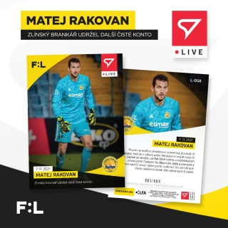 21-22 SportZoo LIVE - Matej RAKOVAN č. L-058 x/65