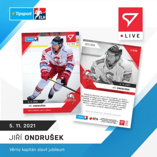 21-22 Tipsport Extraliga - Jiří ONDRUŠEK č. L-036 x/69