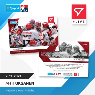 21-22 Tipsport Extraliga - Ahti OKSANEN č. L-040 x/74