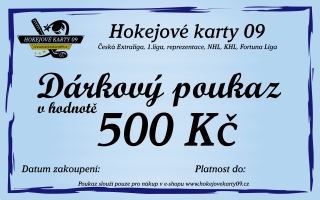 Dárkový poukaz v hodnotě 500,-Kč