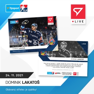 21-22 Tipsport Extraliga - Dominik LAKATOŠ č. L-048 x/85