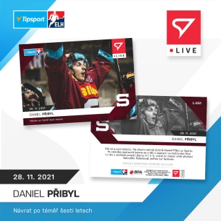 21-22 Tipsport Extraliga - Daniel PŘIBYL č. L-051 x/82