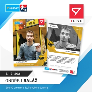 21-22 Tipsport Extraliga - Ondřej BALÁŽ č. L-053 x/71