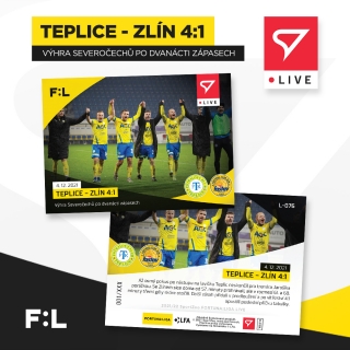 21-22 SportZoo LIVE - TEPLICE-ZLÍN 4:1 č. L-076 x/66