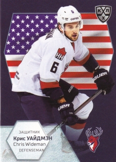 2021 KHL Exclusive - Chris WIDEMAN č. WCH-011