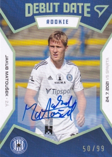 21-22 Fortuna Liga - Jakub MATOUŠEK č. DR08 Auto 50/99