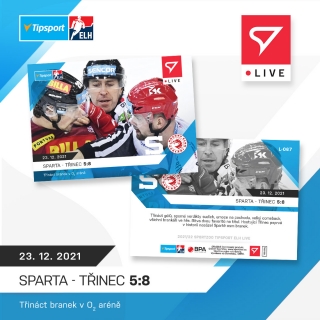 21-22 Tipsport Extraliga - SPARTA-TŘINEC 5:8 č. L-067 x/61