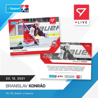 21-22 Tipsport Extraliga - Branislav KONRÁD č. L-068 x/68
