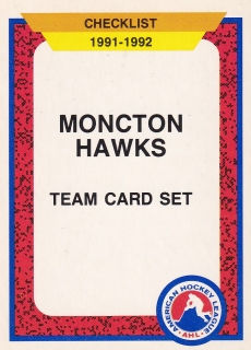 91-92 ProCards - Moncton Hawks č. 189 CL