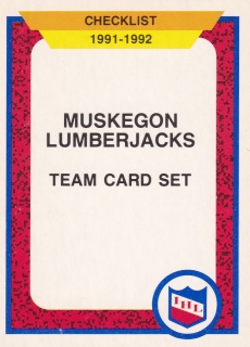 91-92 ProCards - Muskegon Lumberjacks č. 310