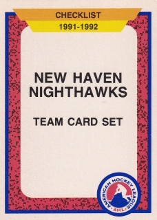 91-92 ProCards - New Haven Nighthawks č. 383 CL