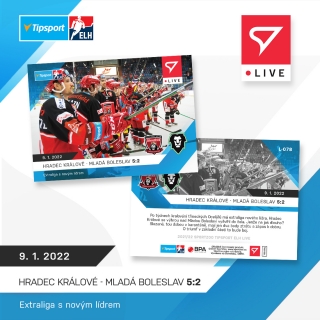 21-22 Tipsport Extraliga - HRADEC KRÁLOVÉ-MLADÁ BOLESLAV 5:2 č. L-078 x/63