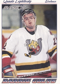 95-96 Slapshot OHL - Quade LIGHTBODY č. 09