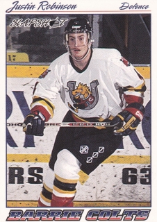 95-96 Slapshot OHL - Justin ROBINSON č. 11