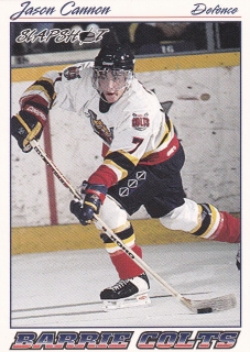 95-96 Slapshot OHL - Jason CANNON č. 15