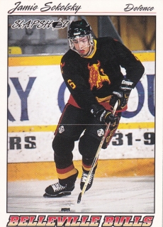 95-96 Slapshot OHL - Jamie SOKOLSKY č. 37