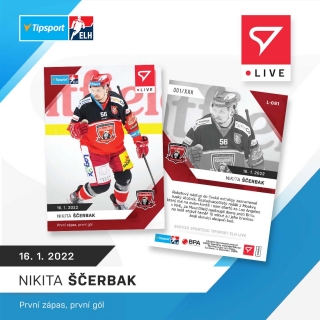 21-22 Tipsport Extraliga - Nikita ŠČERBAK č. L-081 x/61