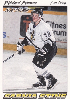 95-96 Slapshot OHL - Michael HANSON č. 342