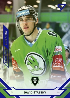 21-22 Tipsport Extraliga - David ŠŤASTNÝ č. 72 Blue x/99