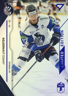 21-22 Tipos Extraliga - James LIVINGSTON č. 30 BLUE x/65