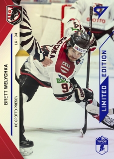 21-22 Tipos Extraliga - Brett WELYCHKA č. 107 BLUE x/65