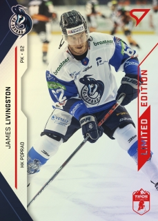 21-22 Tipos Extraliga - James LIVINGSTON č. 30 RED x/35