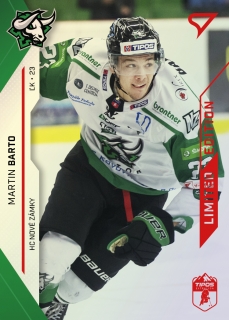 21-22 Tipos Extraliga - Martin BARTO č. 134 RED x/35