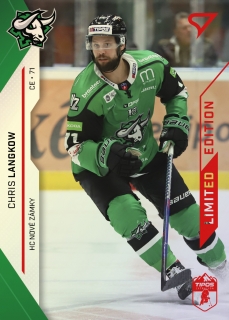 21-22 Tipos Extraliga - Chris LANGKOW č. 140 RED x/35