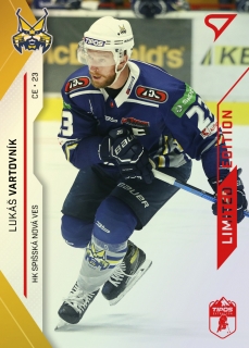 21-22 Tipos Extraliga - Lukáš VARTOVNÍK č. 215 RED x/35