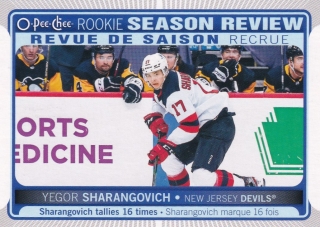 21-22 OPC - Yegor SHARANGOVICH č. 550 Rookie Season Review