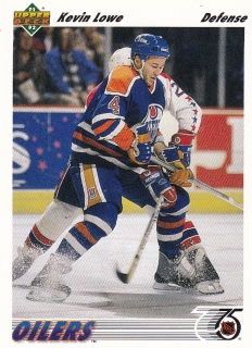 91-92 Upper Deck - Kevin LOWE  č. 186