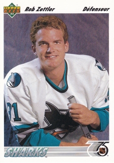 91-92 Upper Deck French - Rob ZETTLER č. 61