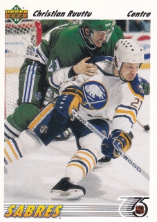 91-92 Upper Deck French - Christian RUUTTU č. 104