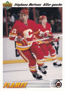 91-92 Upper Deck French - Stephane MATTEAU č. 121