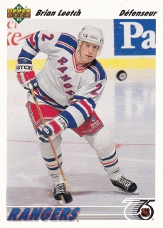 91-92 Upper Deck French - Brian LEETCH č. 153