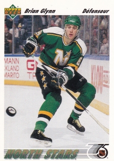 91-92 Upper Deck French - Brian GLYNN č. 158