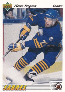 91-92 Upper Deck French - Pierre TURGEON č. 176