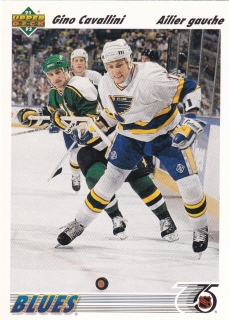 91-92 Upper Deck French - Gino CAVALLINI č. 187