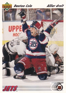 91-92 Upper Deck French - Danton COLE č. 210