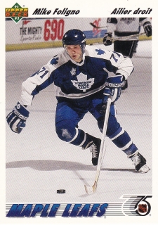 91-92 Upper Deck French - Mike FOLIGNO č. 212