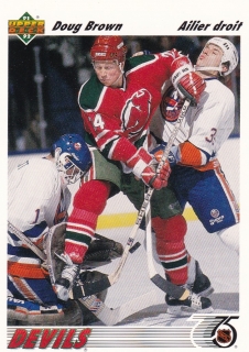 91-92 Upper Deck French - Doug BROWN č. 214