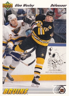 91-92 Upper Deck French - Glen WESLEY č. 370