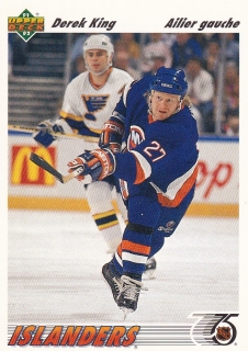 91-92 Upper Deck French - Derek KING č. 382