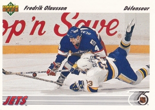 91-92 Upper Deck French - Fredrik OLAUSSON č. 383