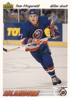 91-92 Upper Deck French - Tom FITZGERALD č. 389
