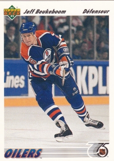 91-92 Upper Deck French - Jeff BEUKEBOOM č. 394