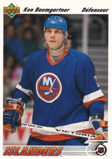 91-92 Upper Deck French - Ken BAUMGARTNER č. 402